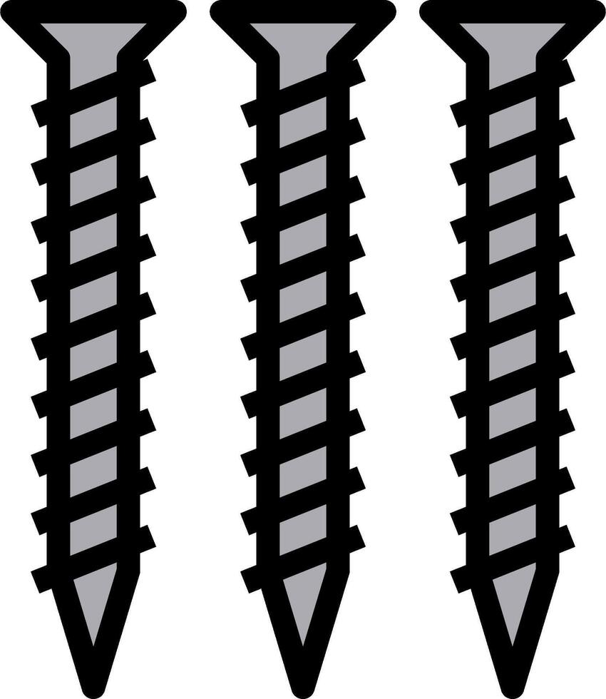 Screws on a white background illustration vector