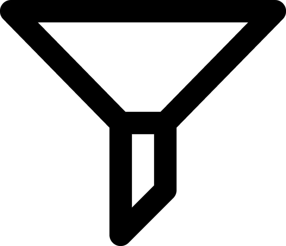 A funnel icon on a white background vector