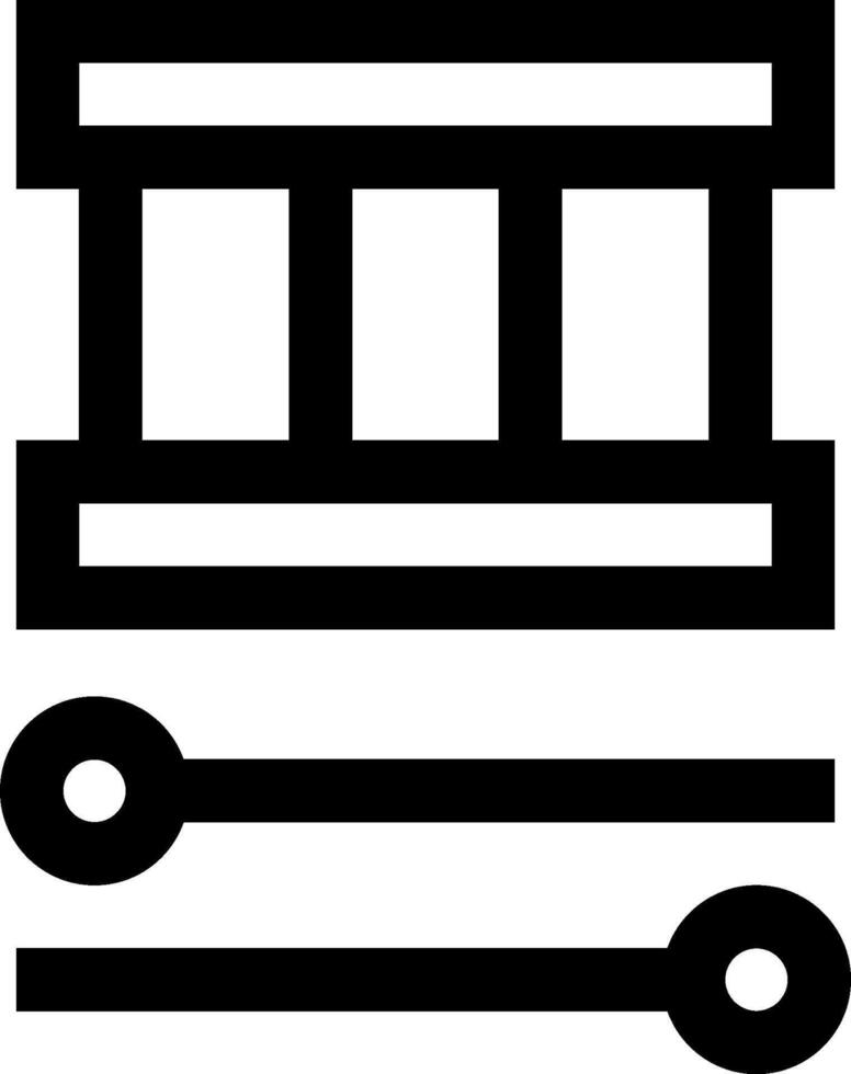 A black and white icon of a building vector