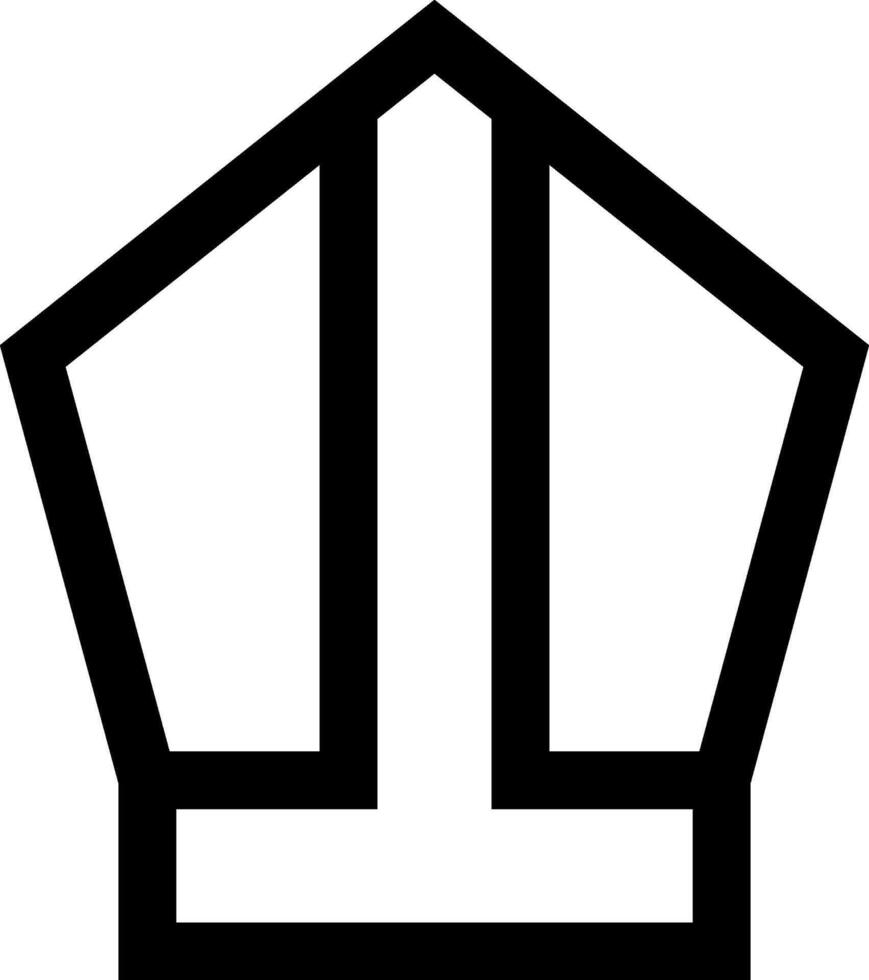 A black and white logo of a crown vector
