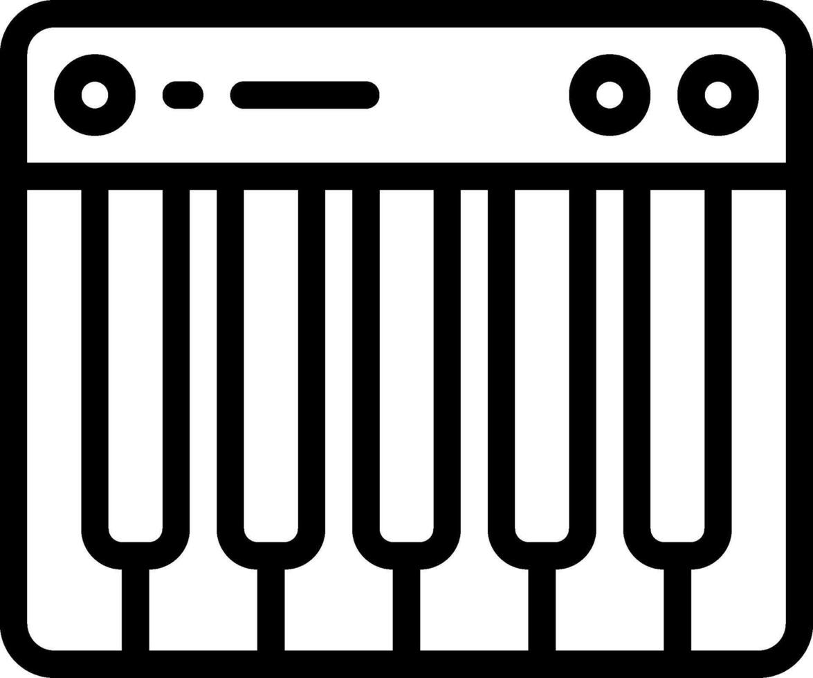 A black and white image of a keyboard vector