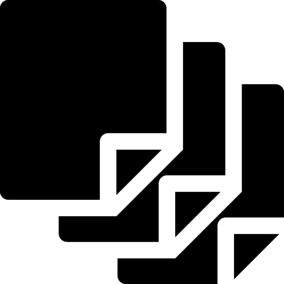 A black and white logo with four squares vector