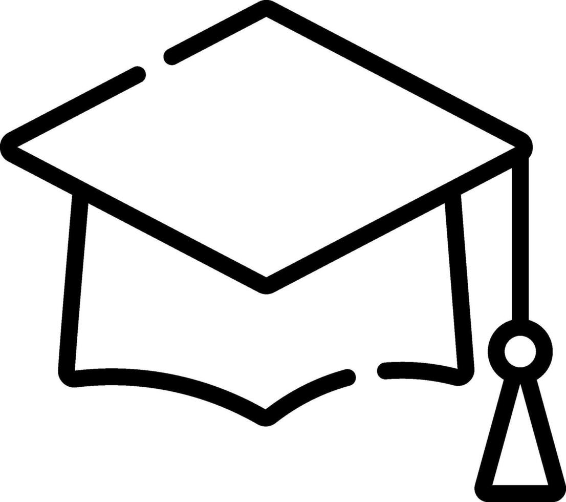 Graduation cap icon vector