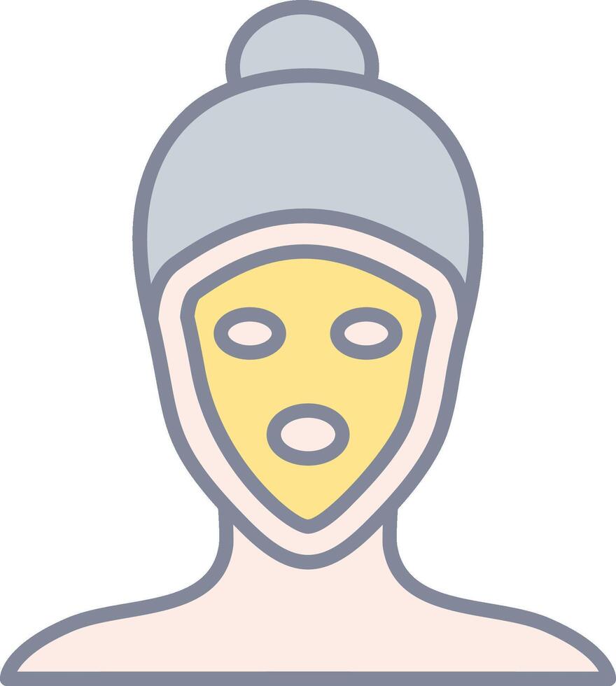 A woman with a mask on her face vector