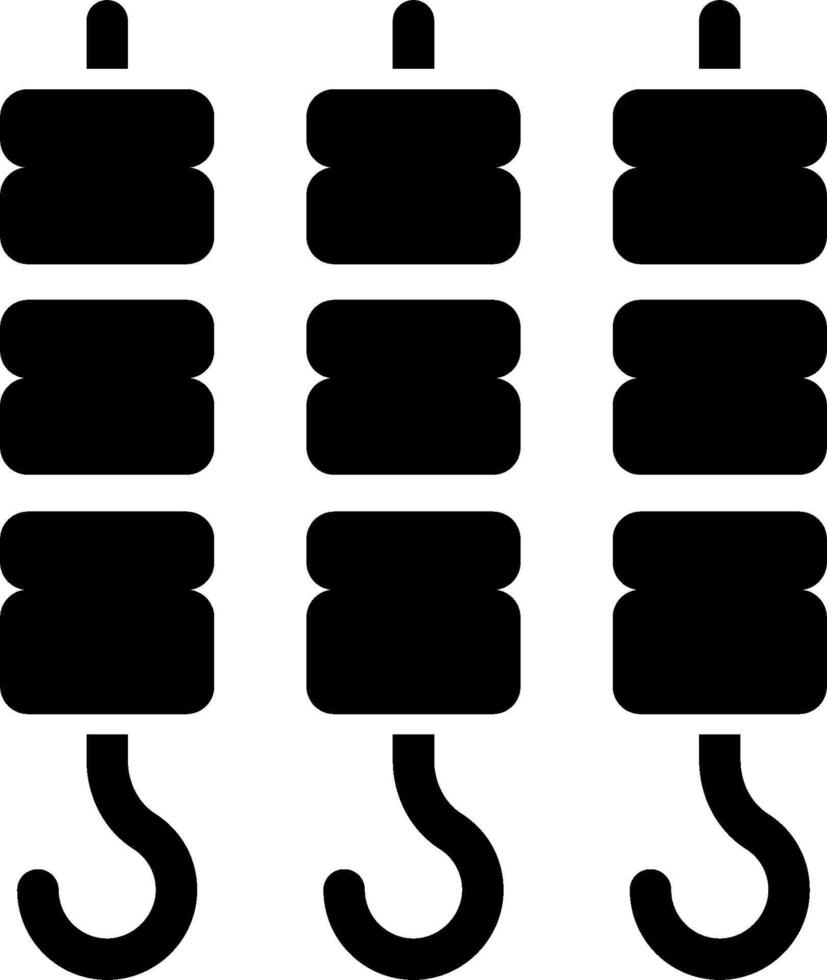 Four hooks on a white background vector