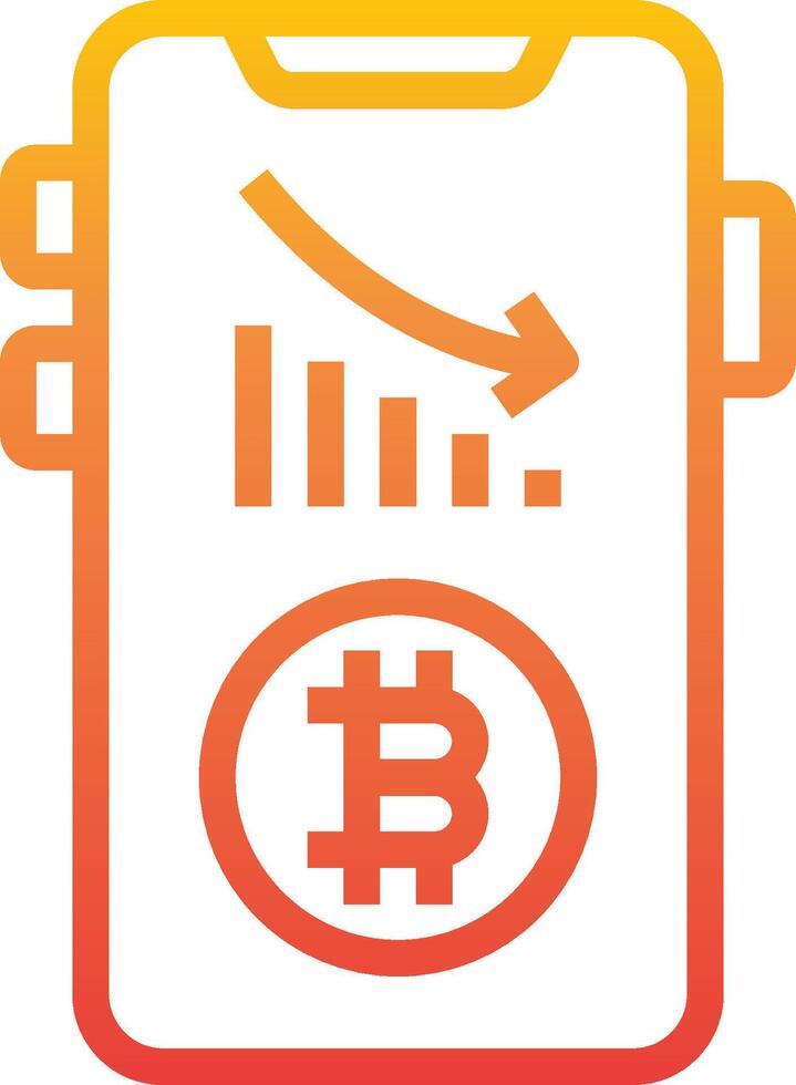 Bitcoin wallet icon vector