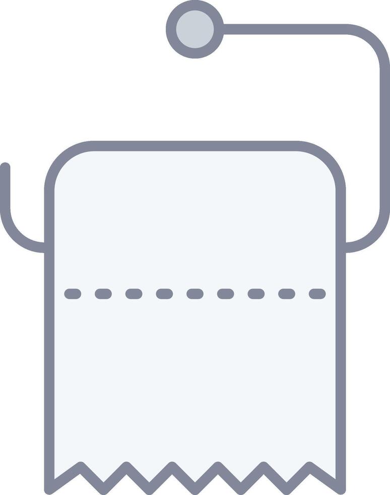A toilet paper roll icon on a white background vector