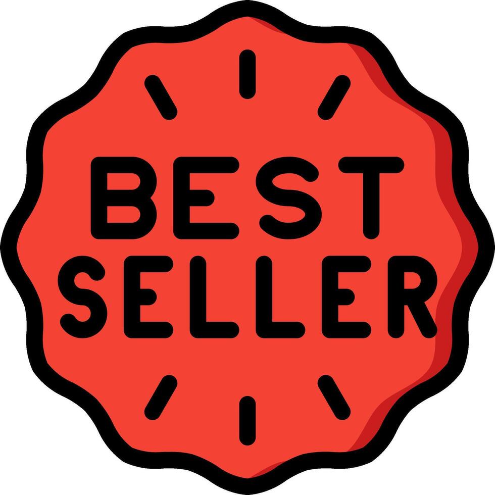 The best seller badge vector