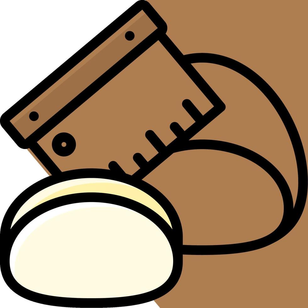 Bread and knife clipart vector