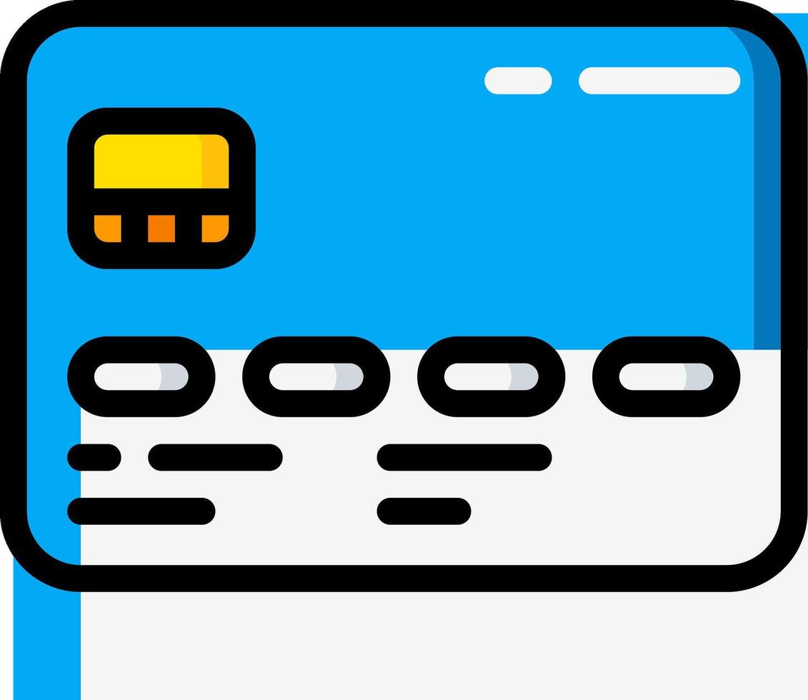 A credit card icon on a white background vector