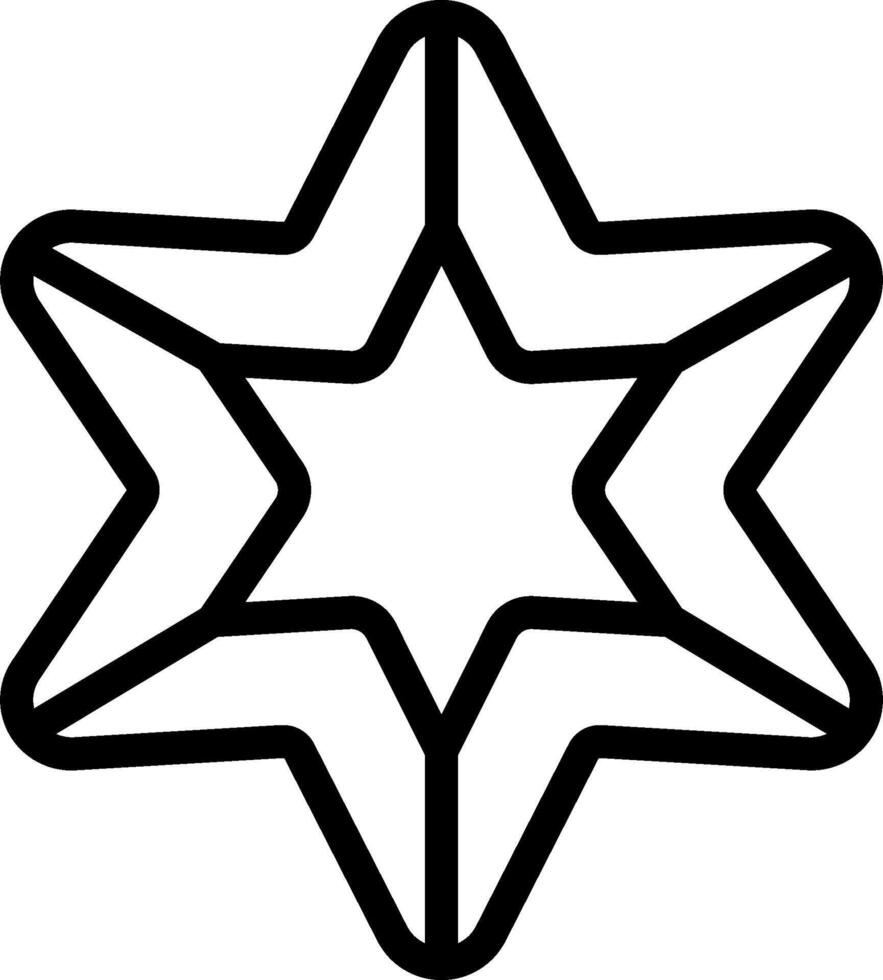 Star of david coloring pages vector
