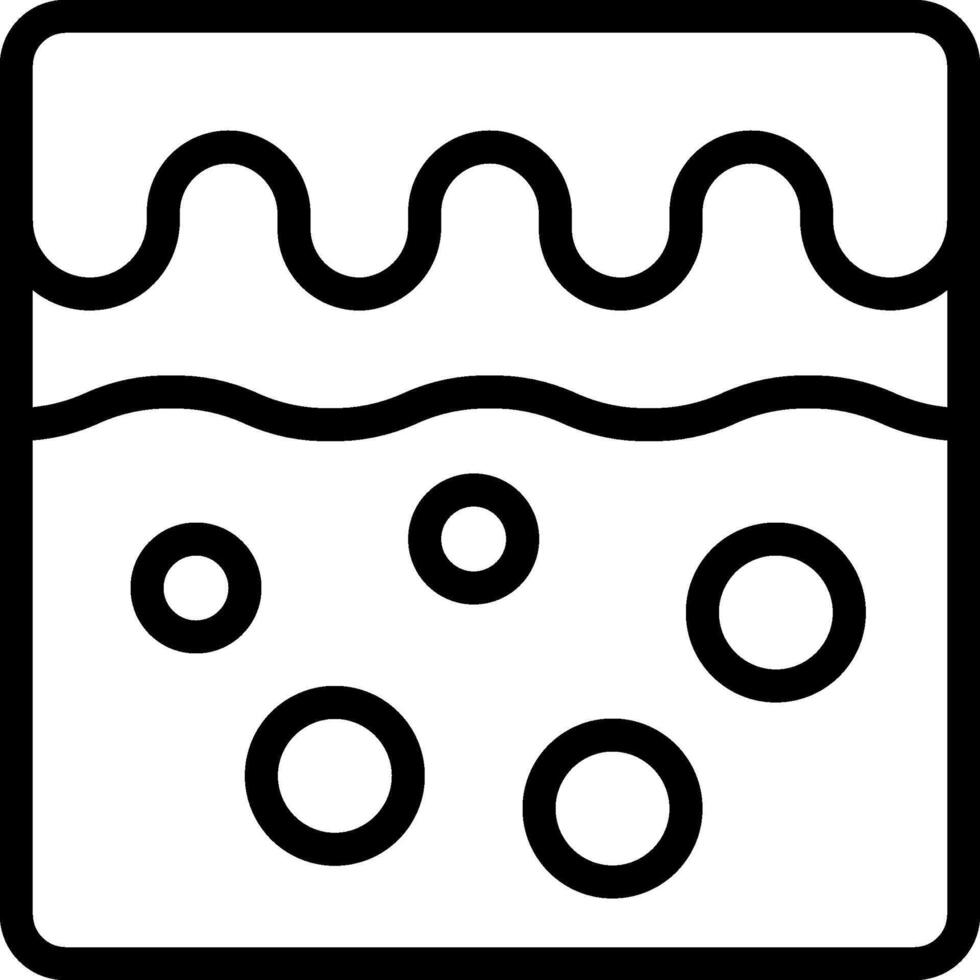 A black and white image of a wave with bubbles vector