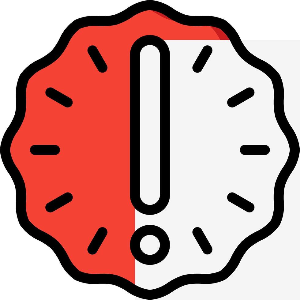 A red and white thermometer icon vector