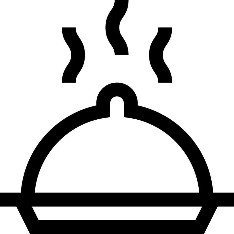 A black and white image of a food dish vector