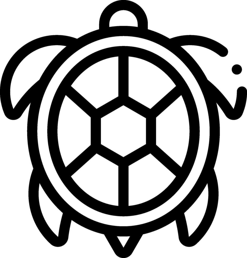 A turtle icon on a white background vector