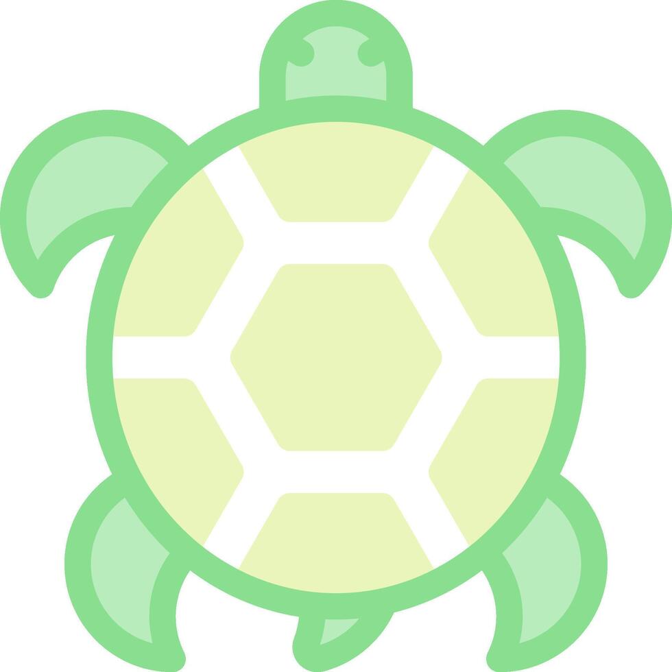 A turtle with a green shell and white background vector