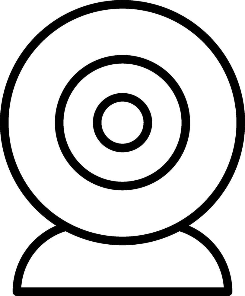 A webcam icon on a white background vector