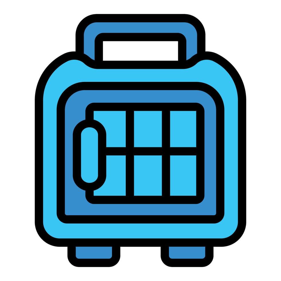 Portable air conditioner icon representing cooling system vector