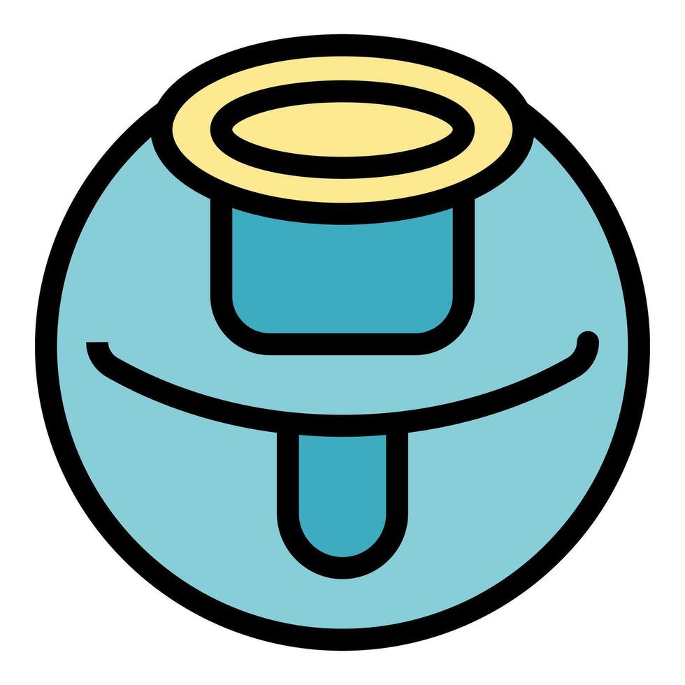 Modern round humidifier diffusing water vapor icon vector