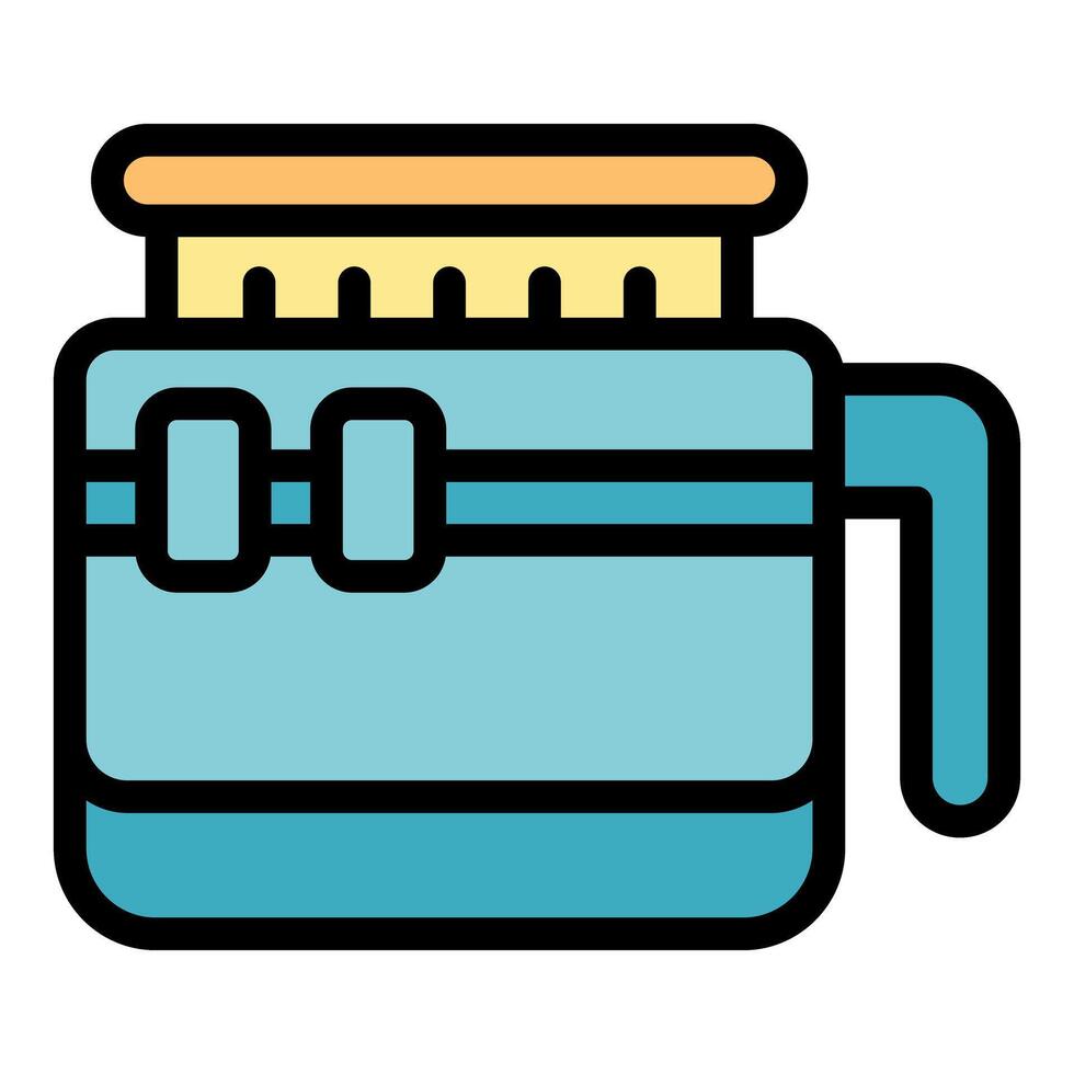 Electric butter dispenser spreading on toast symbol icon vector