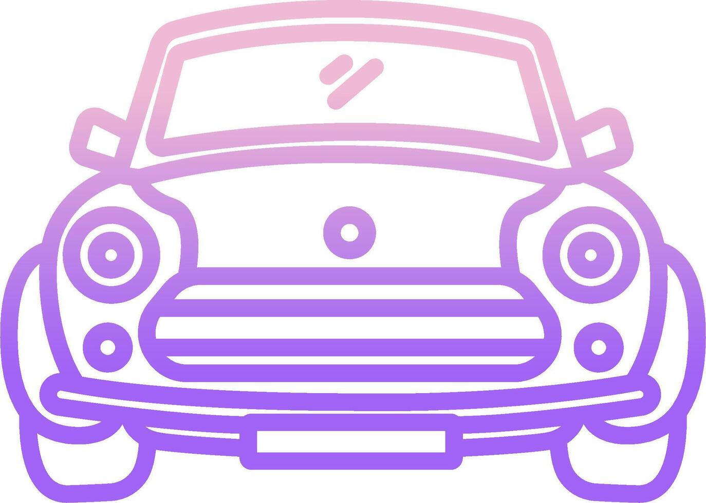 A car icon with a purple background vector
