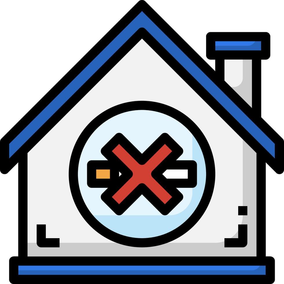 A house with a cigarette in the middle of it vector