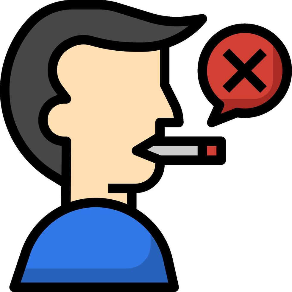 A man with a cigarette in his mouth and a speech bubble vector