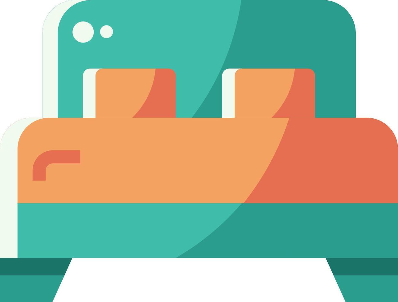 Bedroom furniture icon illustration vector