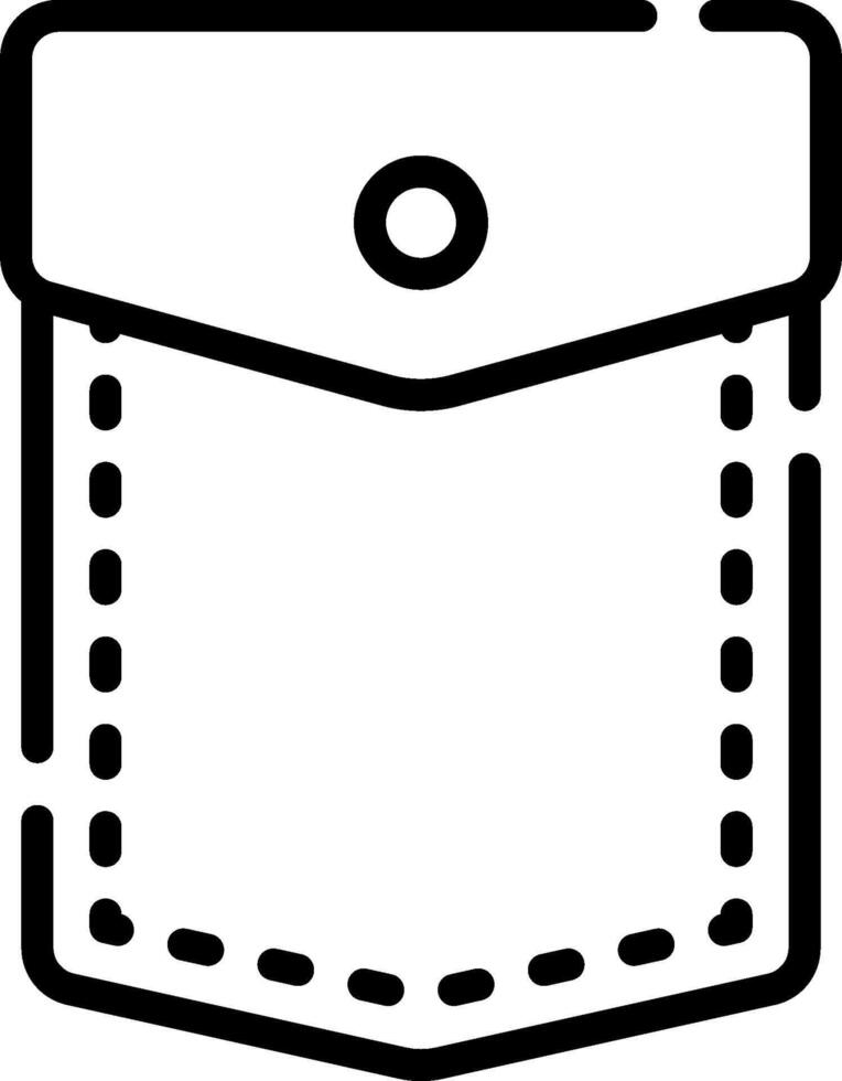 Pocket icon illustration vector