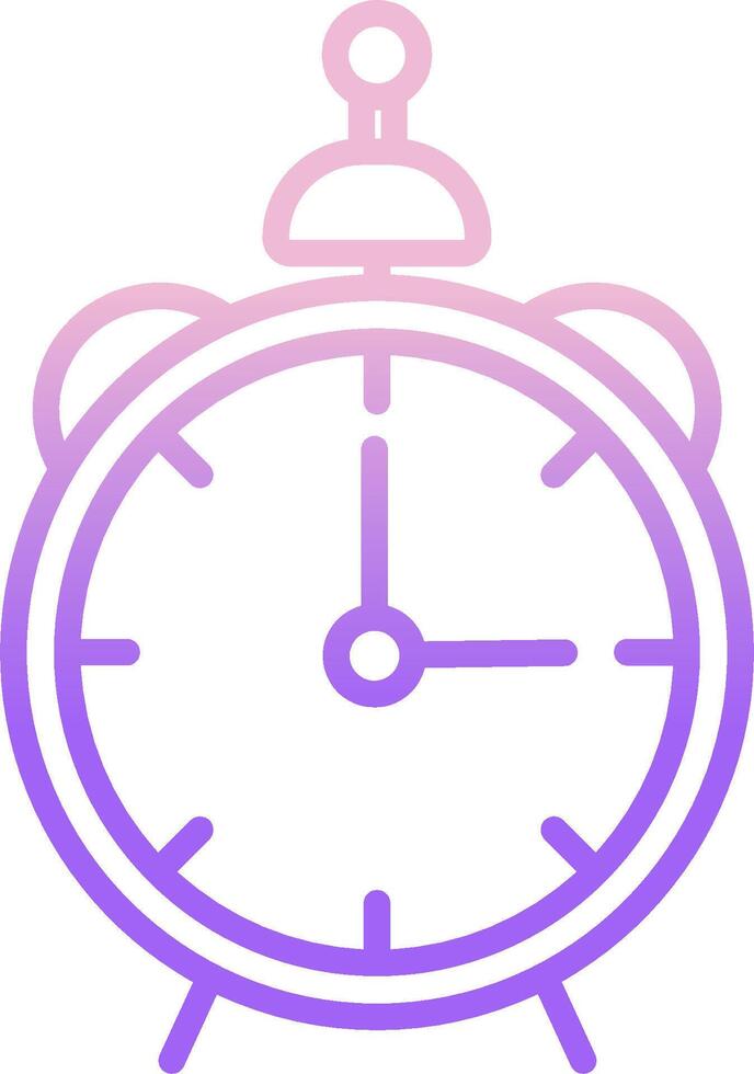 A clock icon with a purple background vector