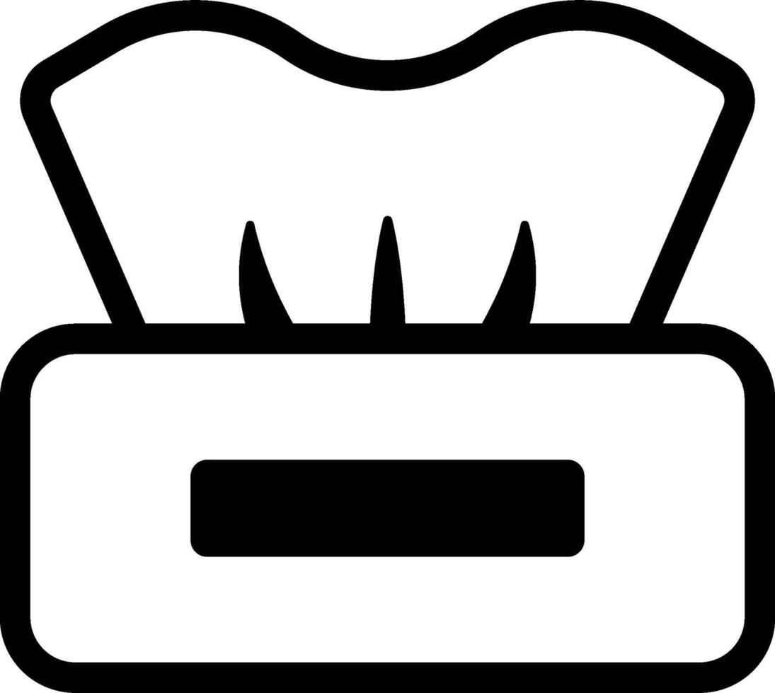 A black and white image of a toothbrush vector