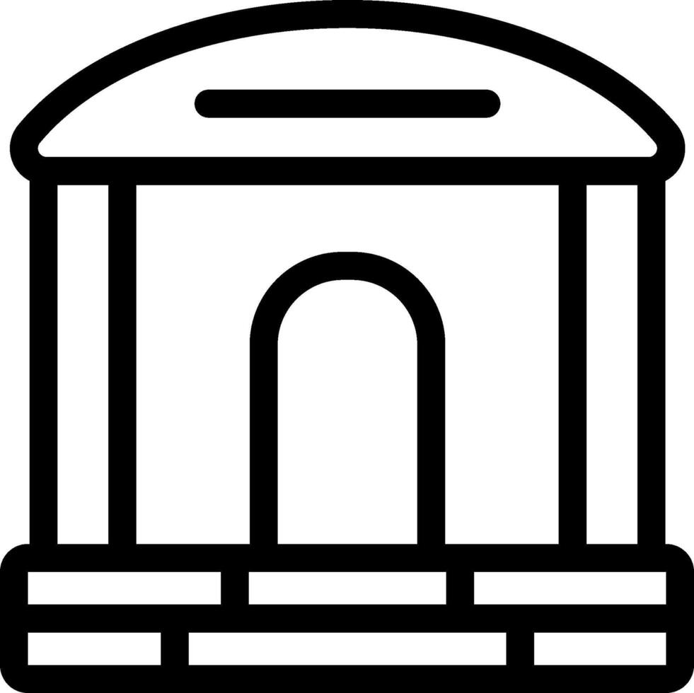 Bank building icon illustration vector
