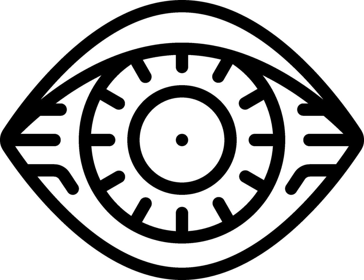 An eye icon with a clock on it vector