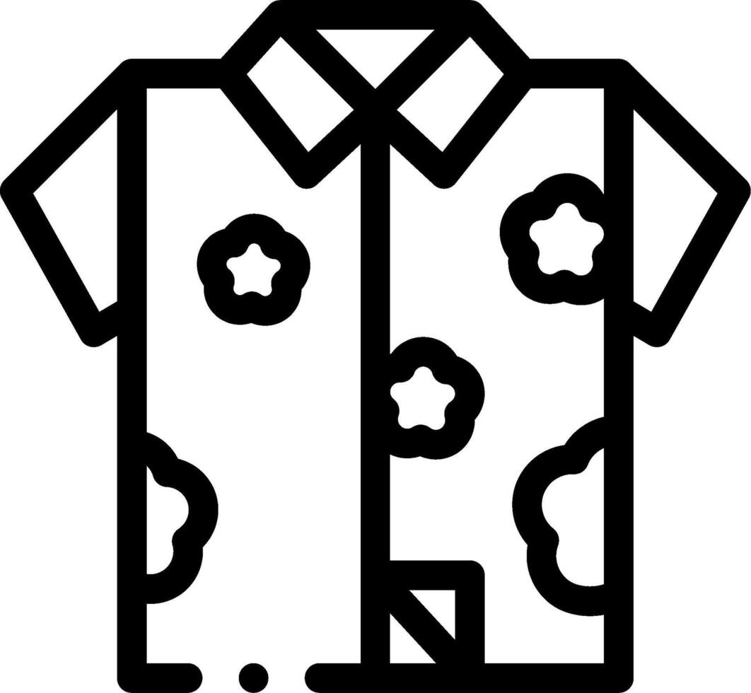 A shirt with flowers on it vector