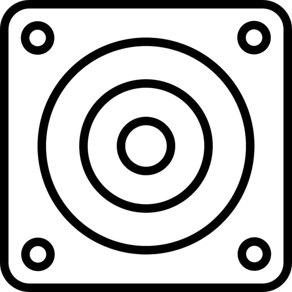 A speaker icon on a white background vector