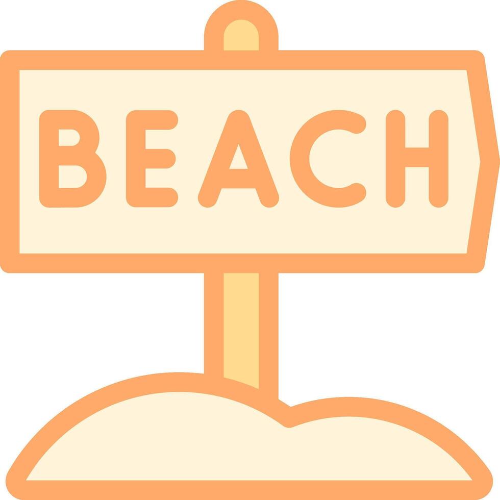 Beach sign clipart vector