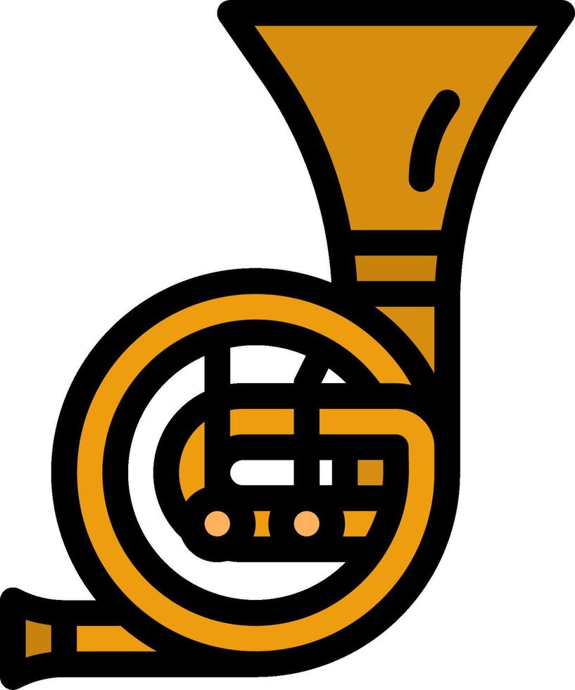 A cartoon horn on a white background vector