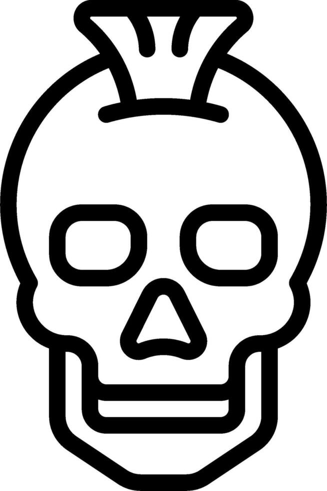 A skull with a crown on its head vector