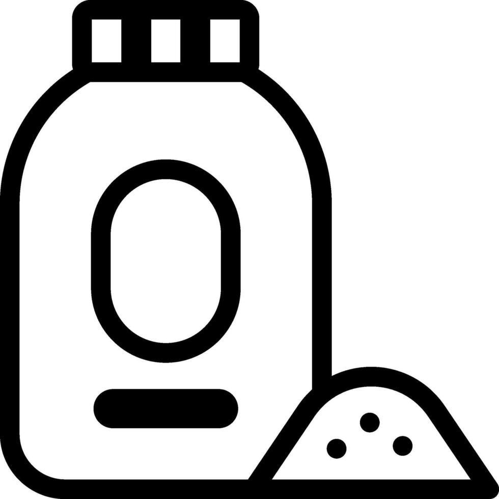 A bottle of salt and a bag of salt vector
