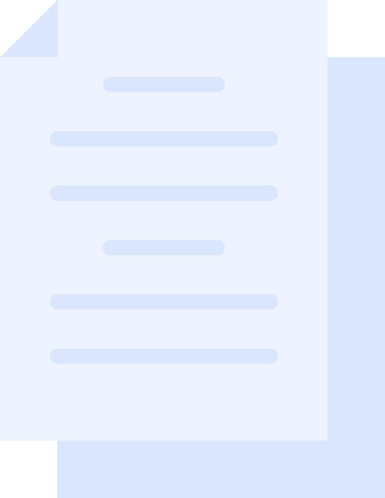 A blank document icon vector