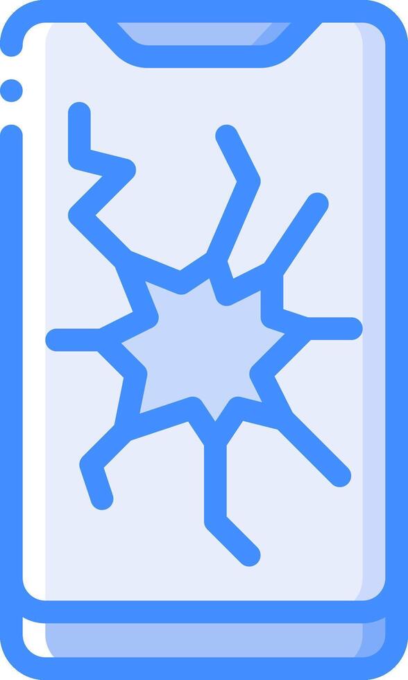 A broken glass icon on a white background vector