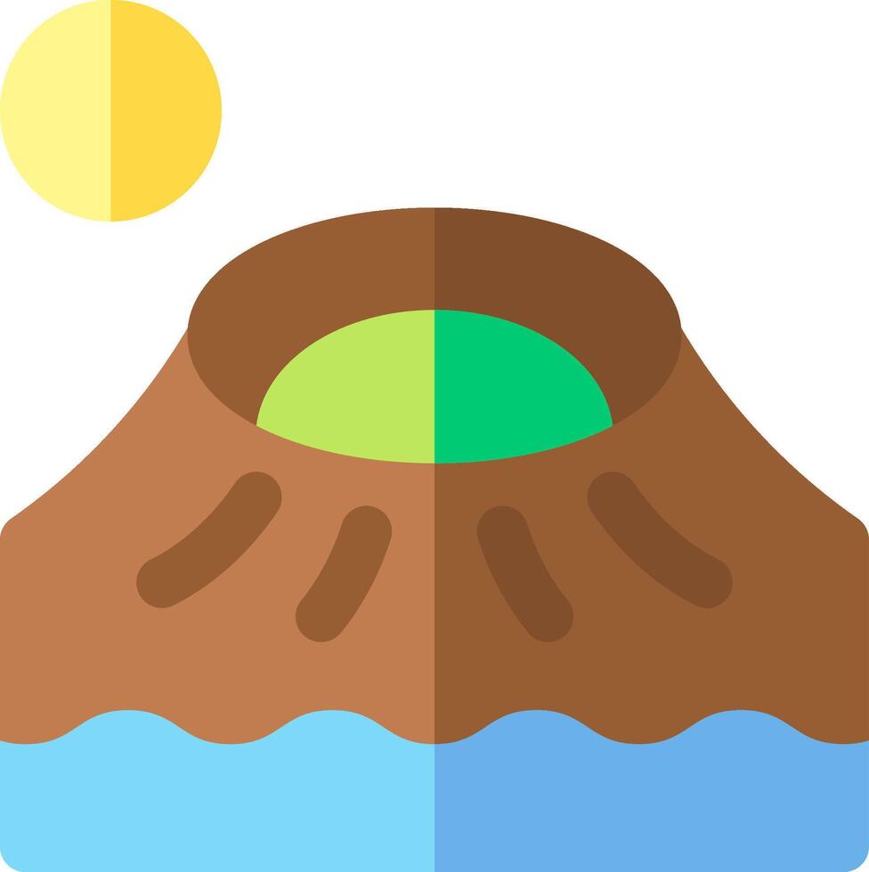Volcano illustration design vector