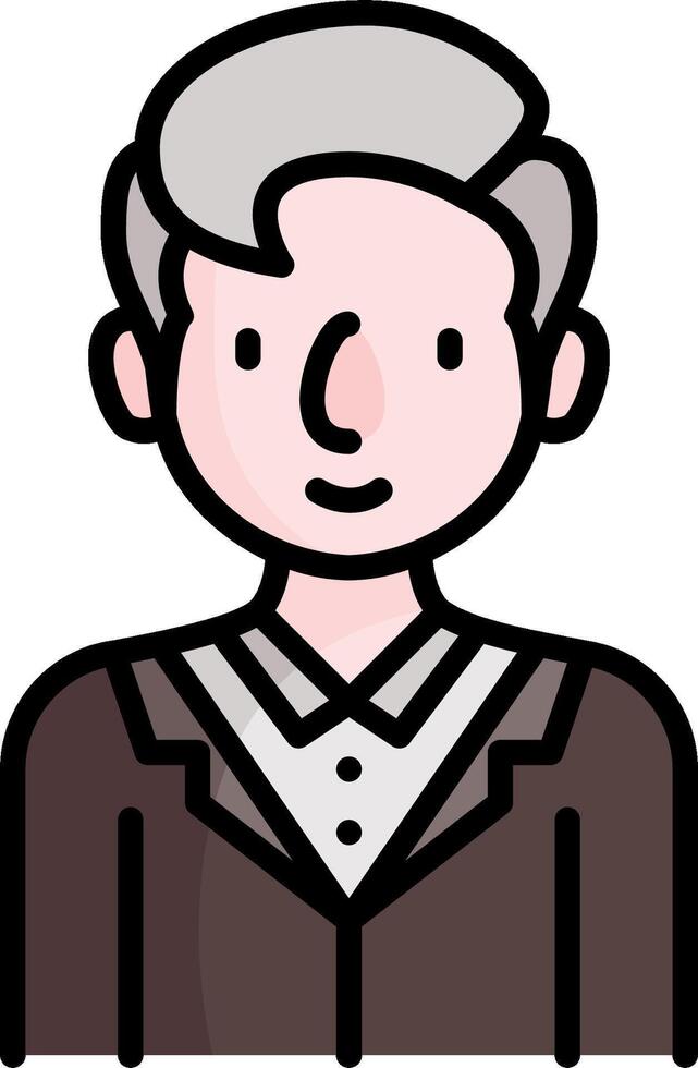 A cartoon man in a suit and tie vector