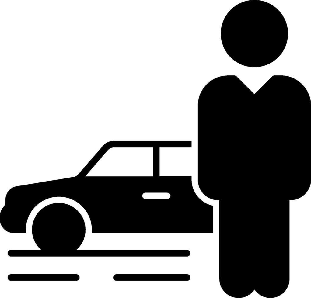 Car parking icon vector