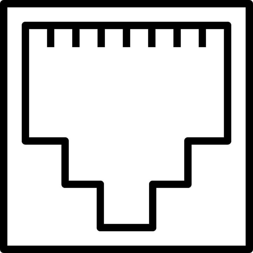 A black and white icon of a computer vector