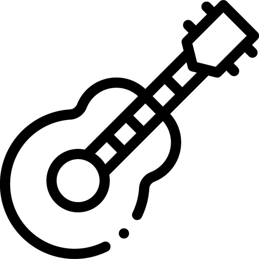 A guitar icon on a white background vector