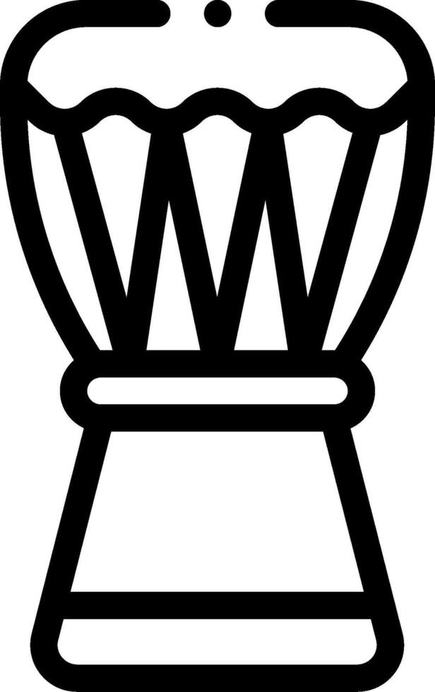 A drum icon on a white background vector