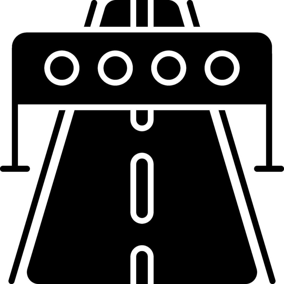 A black and white image of a highway sign vector