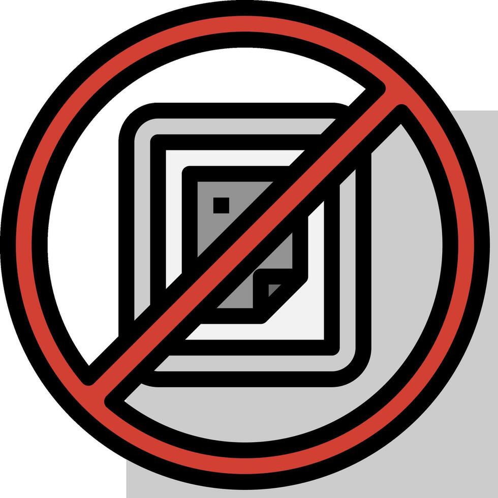 No data storage icon vector