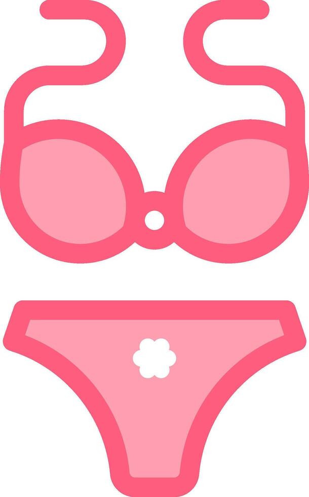 A bikini and a pair of panties vector